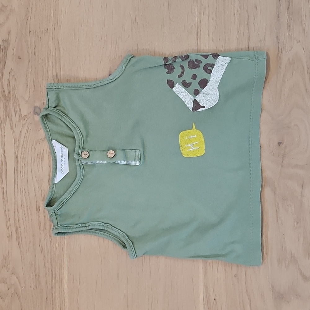 Paco Rabanne Olive Green Baby Top 110